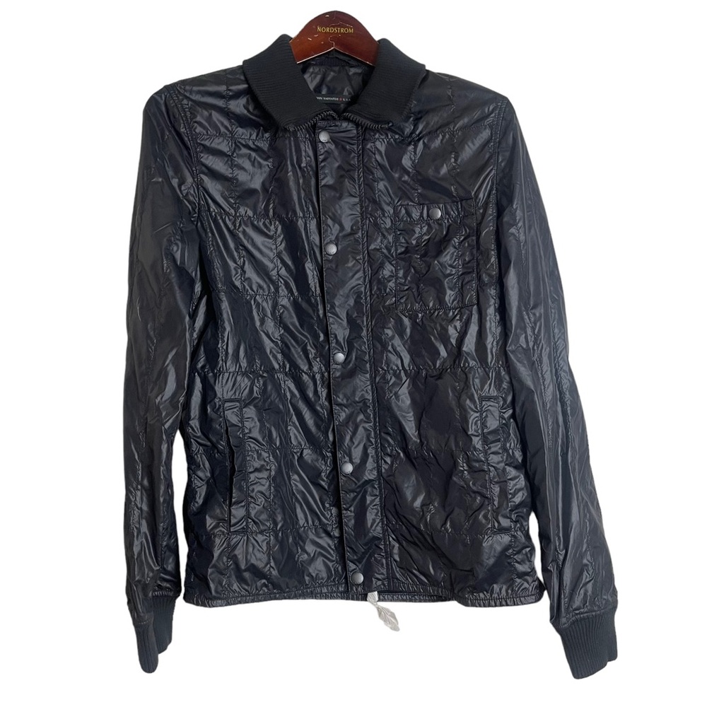 JOHN VARVATOS STAR USA Men’s Black Quilted Nylon Jacket Size S Casual